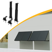 Système de montage Powerness pour panneaux solaires, centrales solaires murales pour balcons