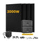 Stockage de batterie de 4096 Wh + 4 panneaux solaires bifaciaux de 500 W + onduleur de 800 W