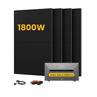 Anker SOLIX Solarbank 2 E1600 Pro All-in-One Opslag voor Balkon-Zonnepanelen, met 4 x 450W Bifaciale Zonnepanelen, by Powerness