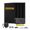 Stockage de batterie de 2048 Wh + 4 panneaux solaires bifaciaux de 500 W + onduleur de 800 W