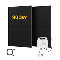 SolaX Balkonkraftwerk Set, 900/1000Wp Bifaziale Solarmodule, Power X1 800W Wechselrichter, by Powerness