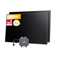 Ensemble centrale solaire de balcon Powerness, système solaire bifacial 900/1000 Wc, onduleur TSUN TSOL-MS800 800 W, module solaire JA Solar (offre spéciale)