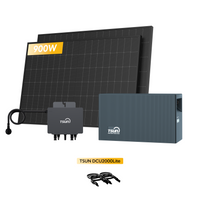 Système de stockage tout-en-un Growatt NOAH 2000 pour centrales solaires de balcon, avec 4 modules solaires bifaciaux JA Solar de 450 W, par Powerness 